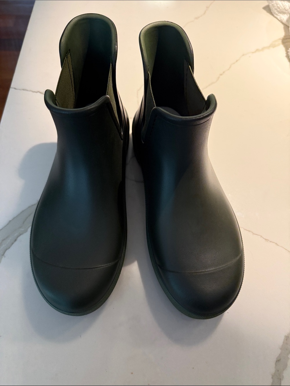 Dansko Women's Matte Dark Green Waterproof Ankle Rain Boots
